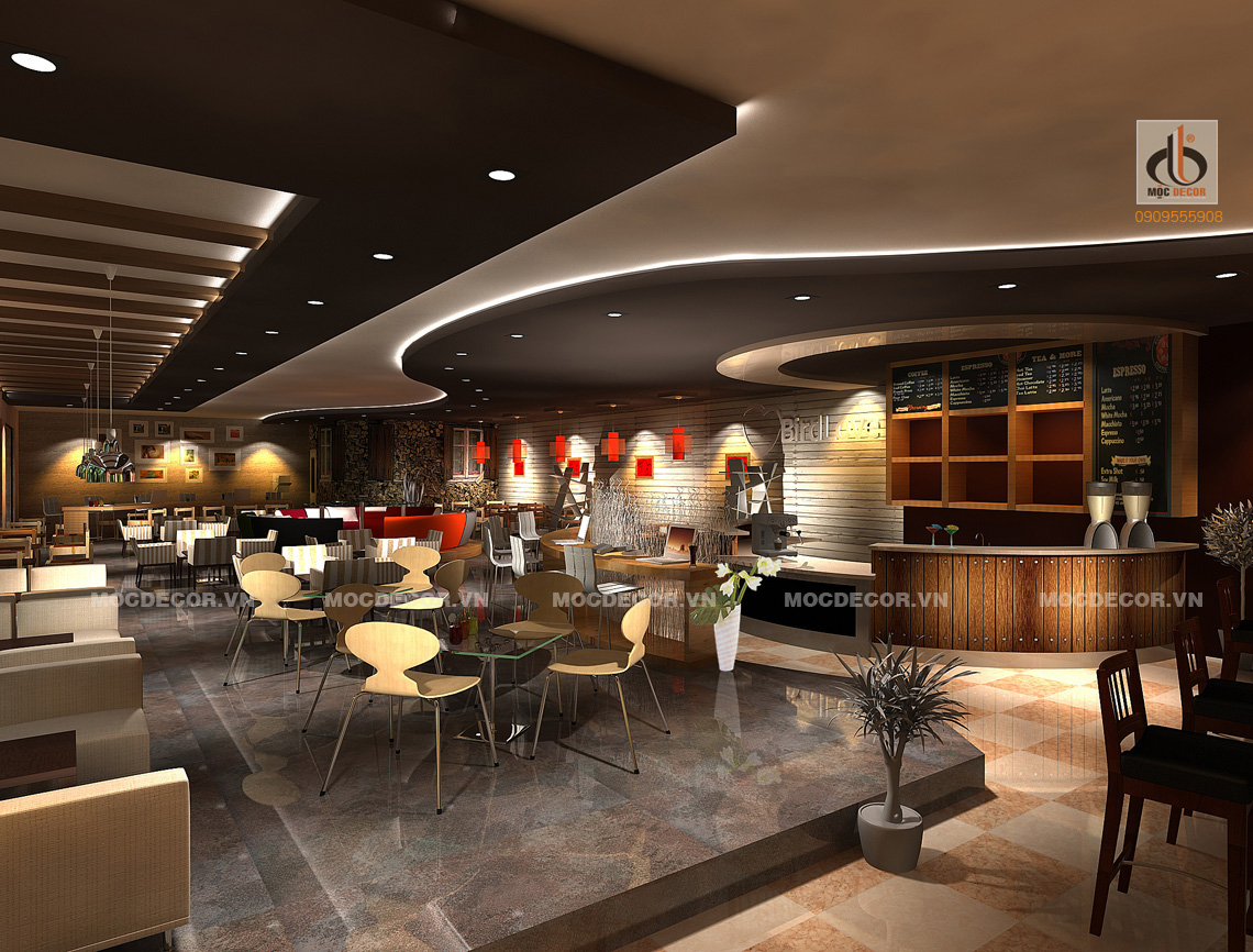 Thiết kế quán Cafe 