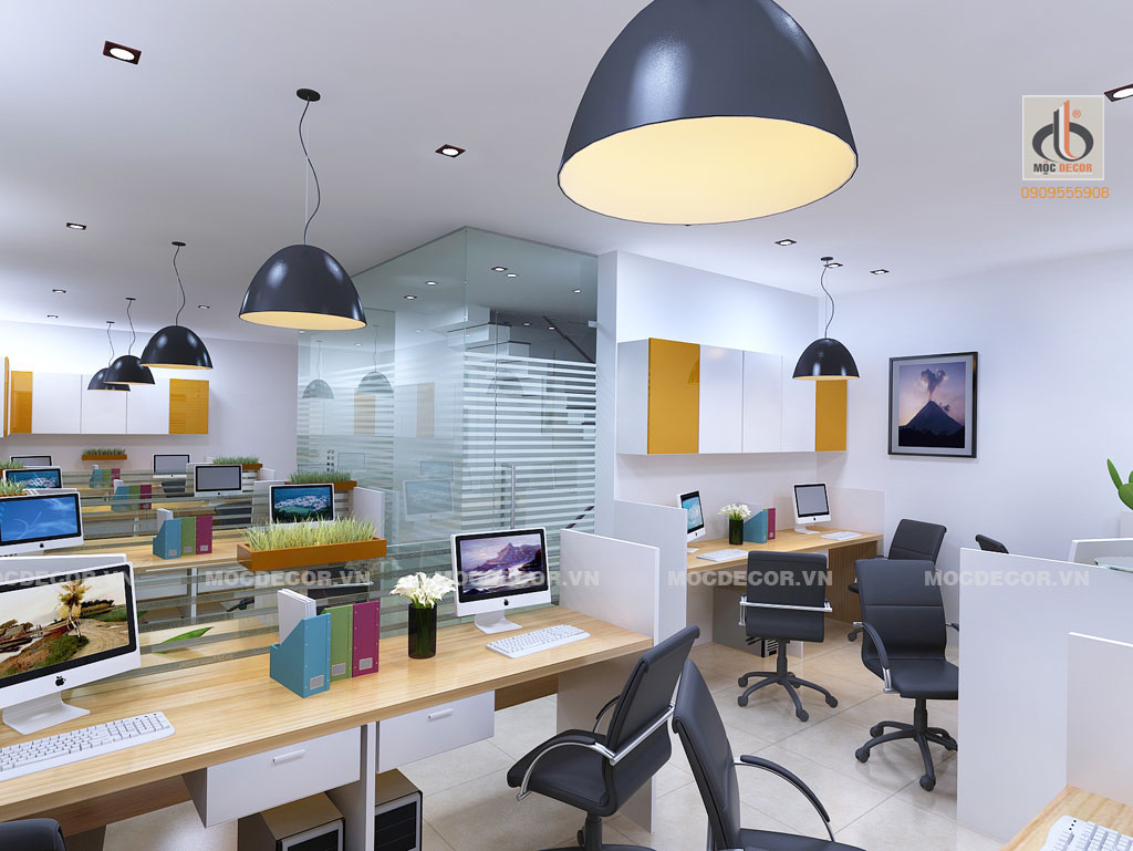 Thiết kế nội thất văn phòng 200 m2