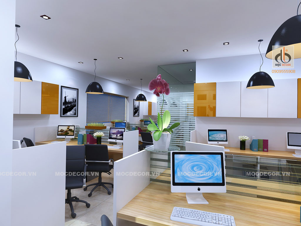 Thiết kế nội thất văn phòng 200 m2