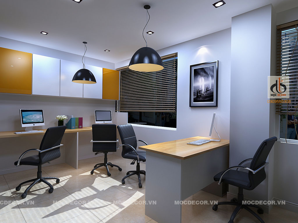 Thiết kế nội thất văn phòng 200 m2
