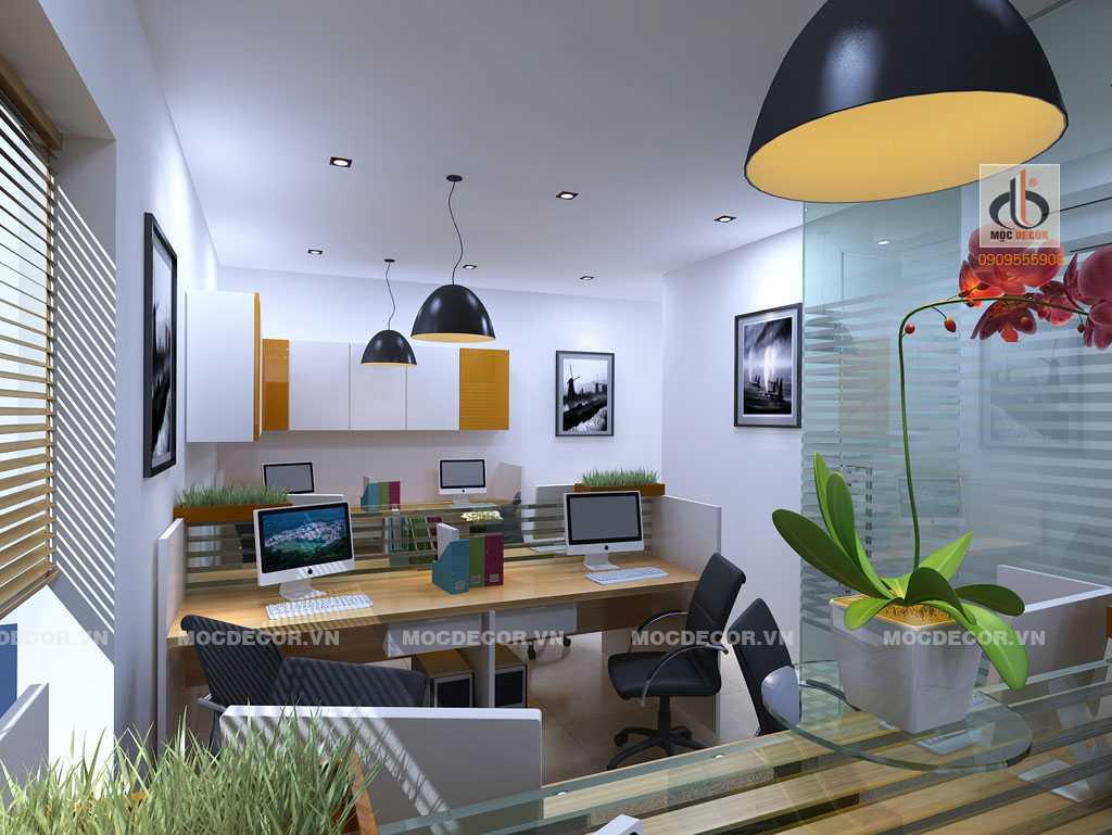 Thiết kế nội thất văn phòng 200 m2