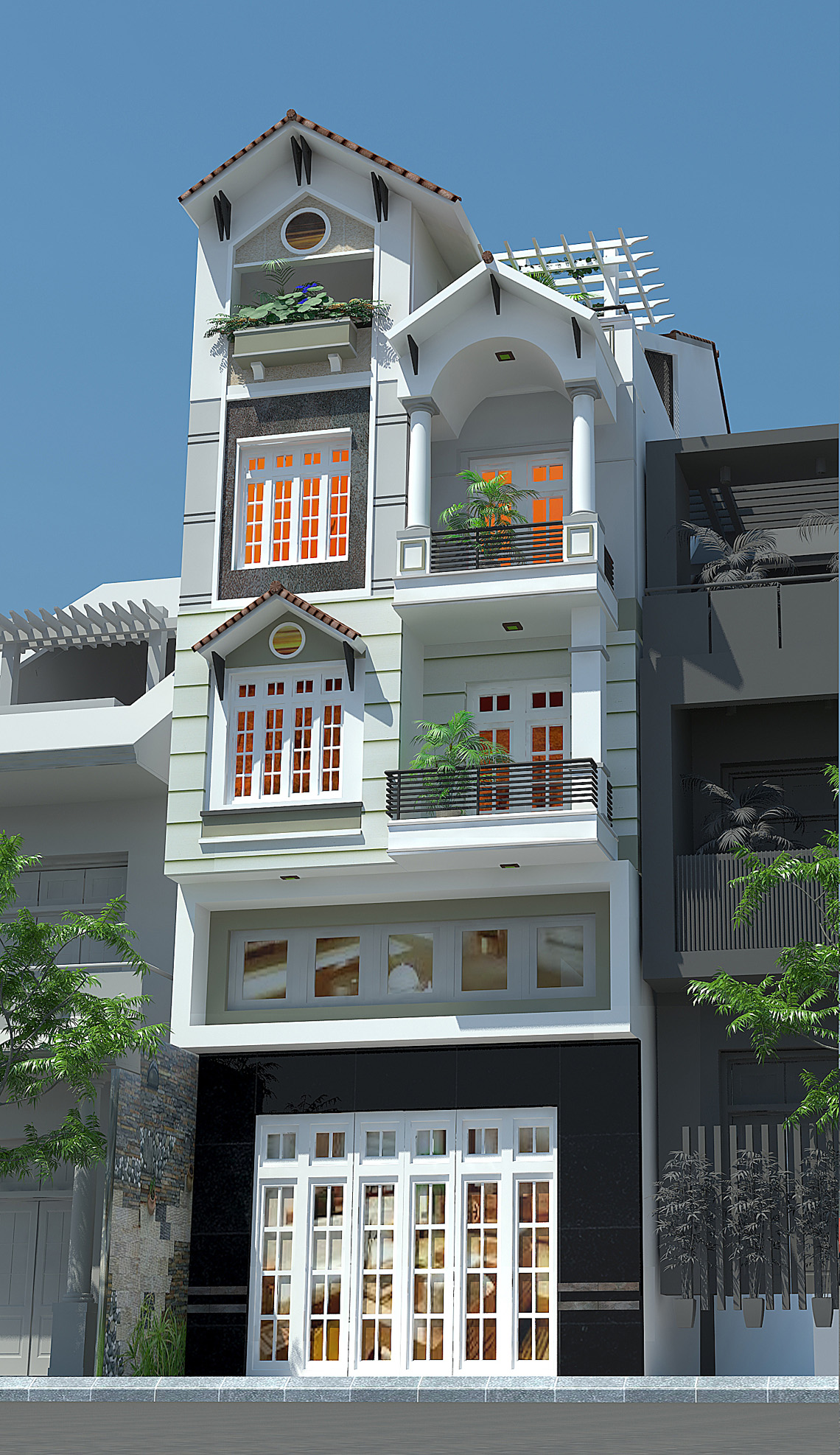 nhà phố bán cổ điển