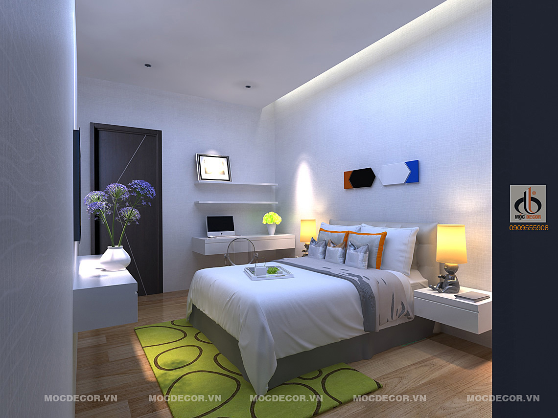 Thiết kế nội thất nhà phố - phòng ngủ