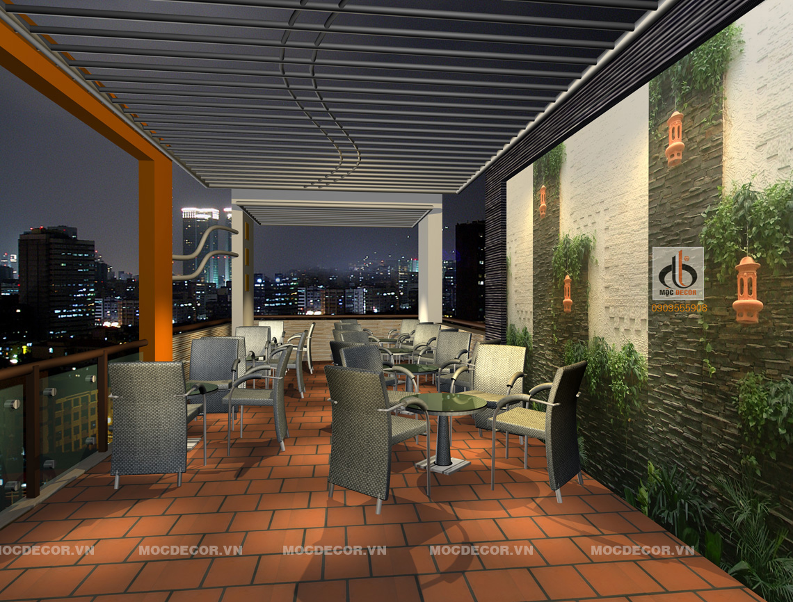 Thiết kế quán Cafe Snow-White