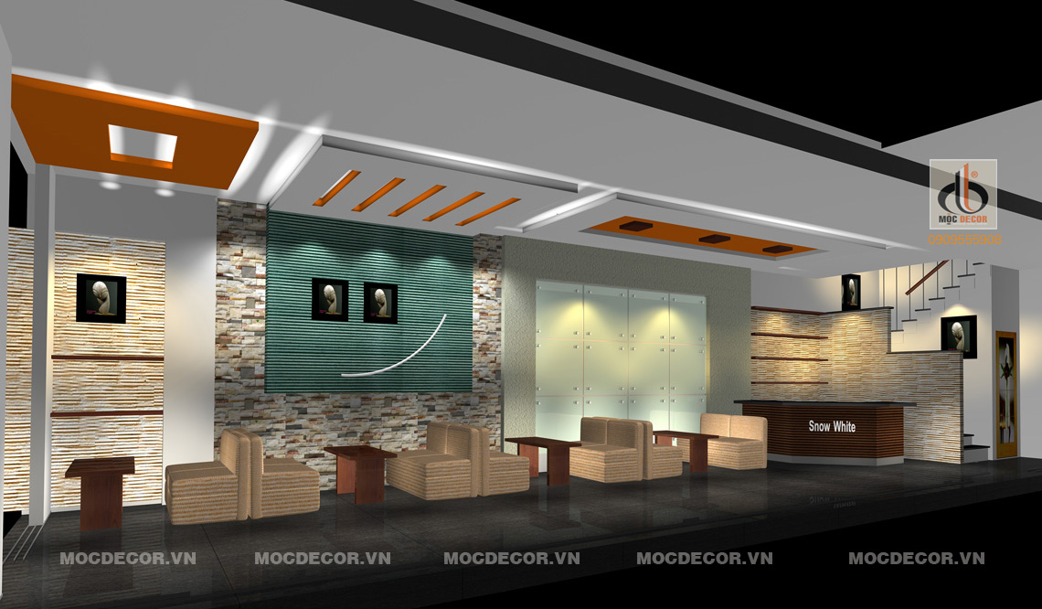 Thiết kế quán Cafe Snow-White