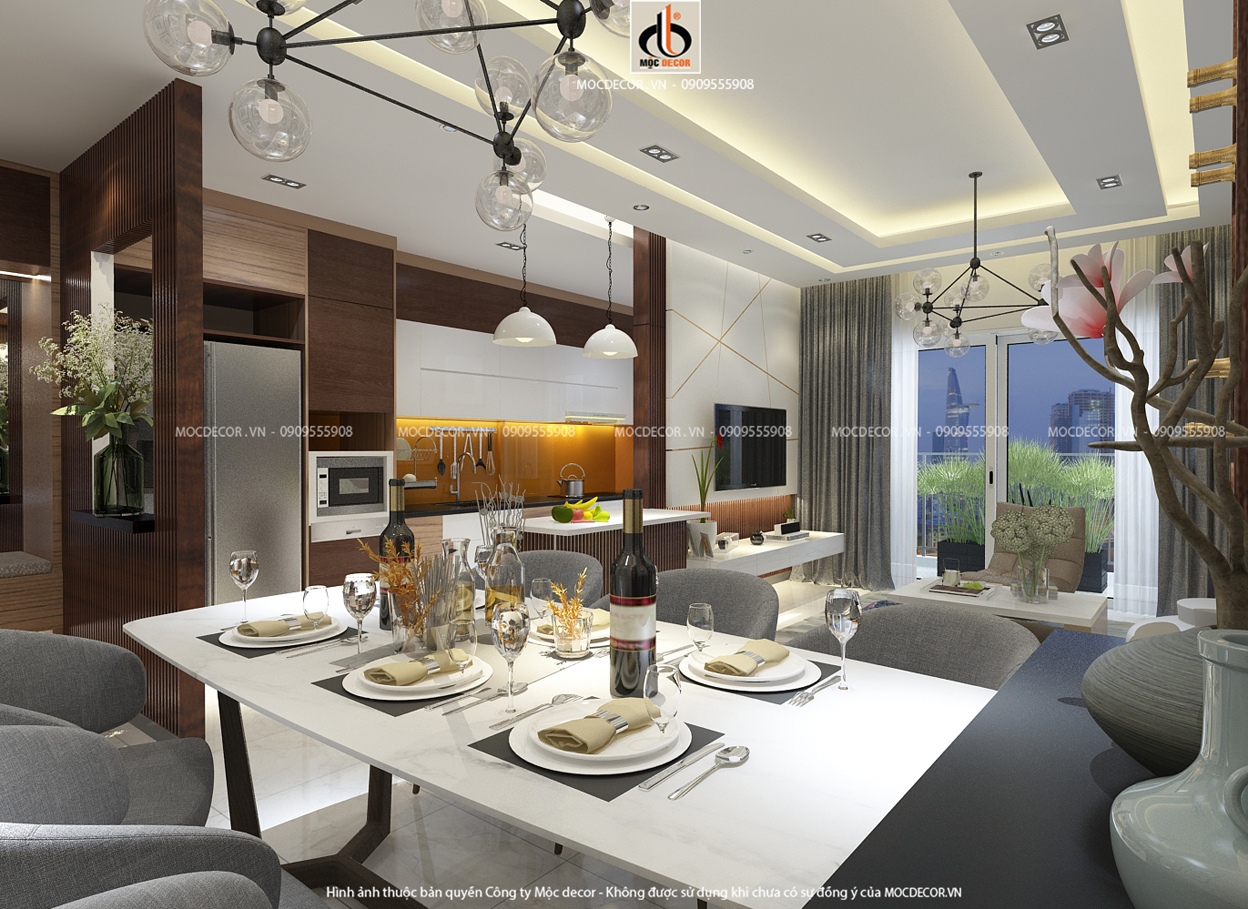 Thiết kế phòng khách căn hộ chung cư